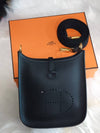 Evelyne 16 Clemence Gold Cross Bag Black - HERMES - BALAAN 3