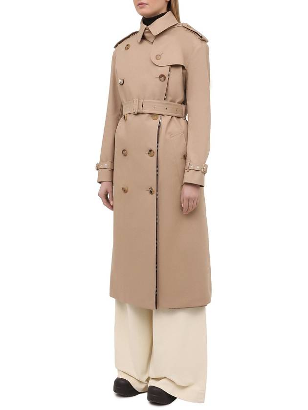 Women's Gabardine Loopback Trench Coat Beige - BURBERRY - BALAAN 4