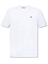 Chest ORB Logo Short Sleeve T-Shirt White - VIVIENNE WESTWOOD - BALAAN 3