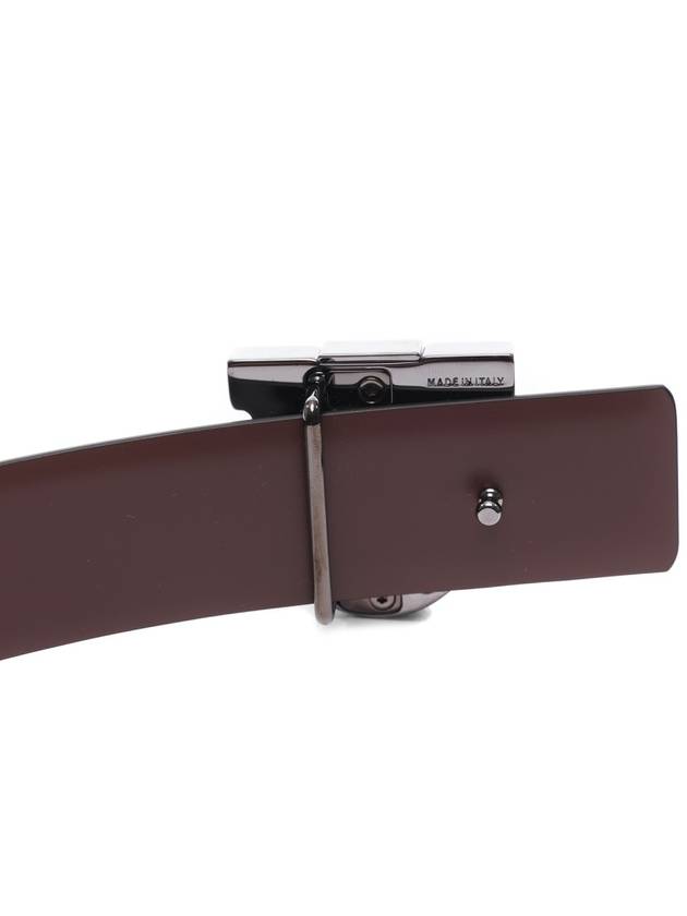 Gancini Reversible Leather Belt - SALVATORE FERRAGAMO - BALAAN 7