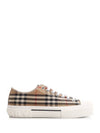 Vintage Check Cotton Sneakers Archive Beige - BURBERRY - BALAAN 6