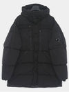 Men s Lens Wappen Nycra R Long Padded Jacket Black 17CMOW173A 005864G 999 - CP COMPANY - BALAAN 3