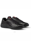 America's Cup Patent Leather Low Top Sneakers Black - PRADA - BALAAN 2