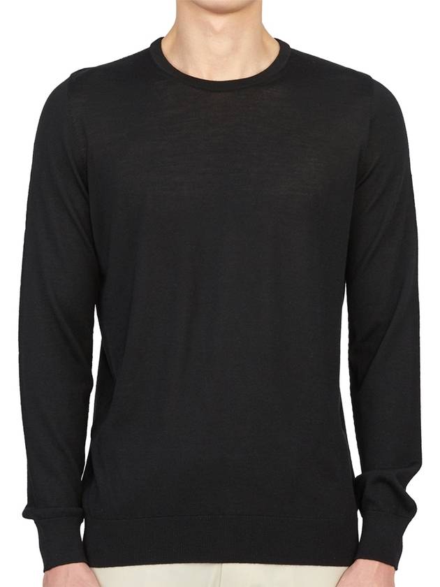 Men's Knit Top Black - JOHNSTONS OF ELGIN - BALAAN 1