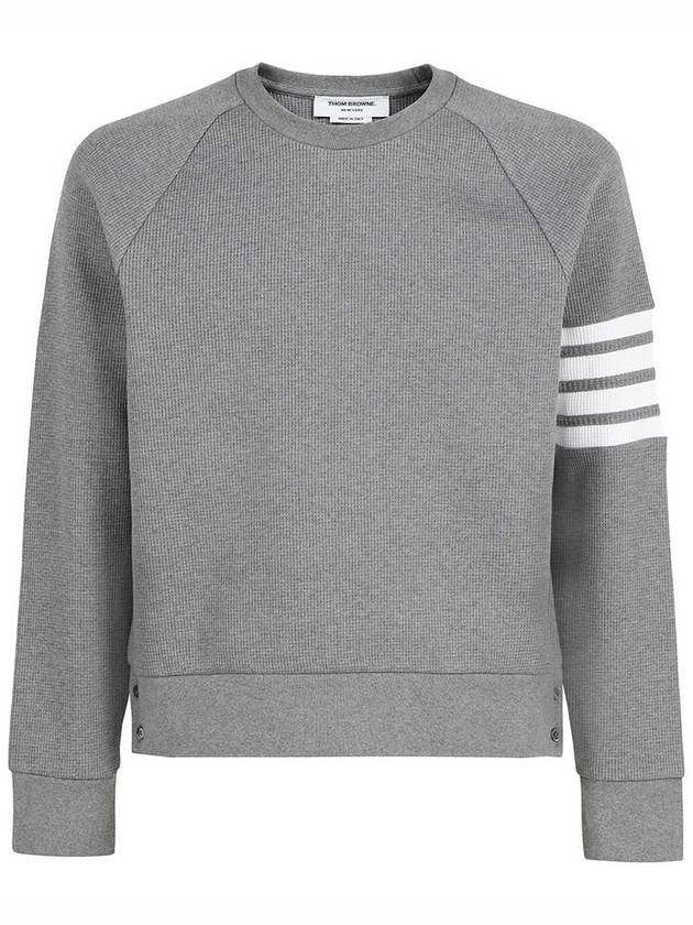 4 Bar Stripe Sweatshirt Grey - THOM BROWNE - BALAAN 2