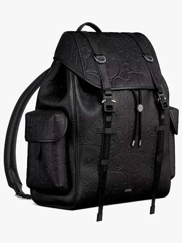 Hit Road Grained Calfskin Backpack Black - DIOR - BALAAN 3