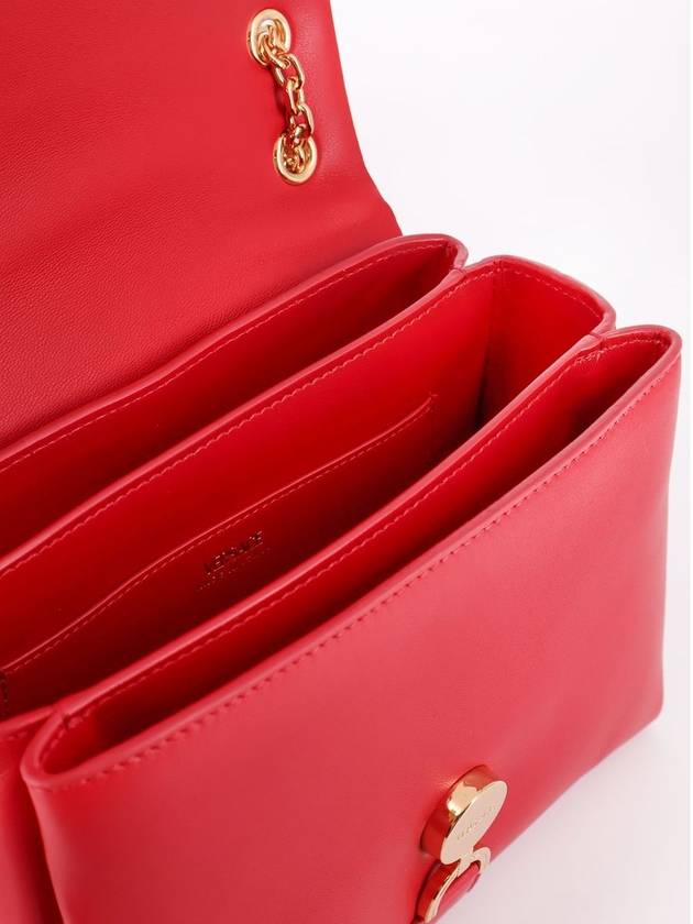 Versace Red Kleio Lambskin Crossbody Bag - VERSACE - BALAAN 5