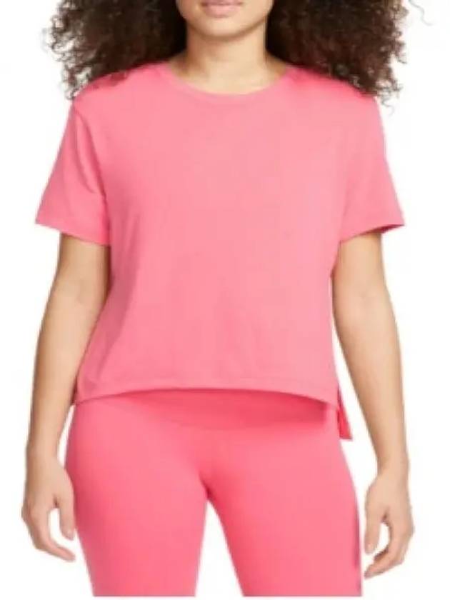 Yoga Dry Fit Short Sleeve T Shirt Pink - NIKE - BALAAN 2