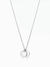 Return To Tiffany Double Heart Pendant Necklace Silver - TIFFANY & CO. - BALAAN 4