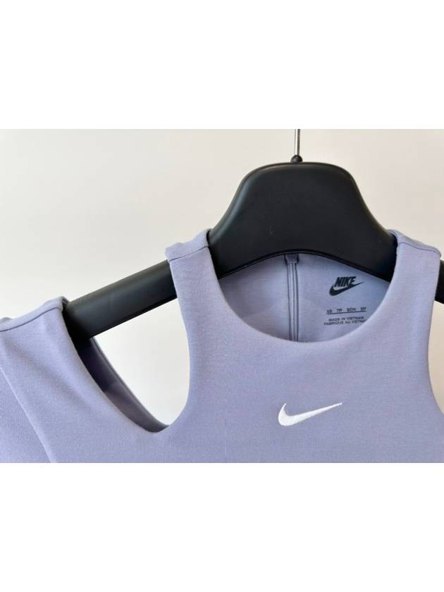 Crop T-shirt DV7963 519 Lavender WOMENS XS Asian Fit - NIKE - BALAAN 5