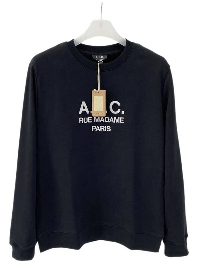 Rufus Embroidery Logo Sweatshirt Black - A.P.C. - BALAAN 5