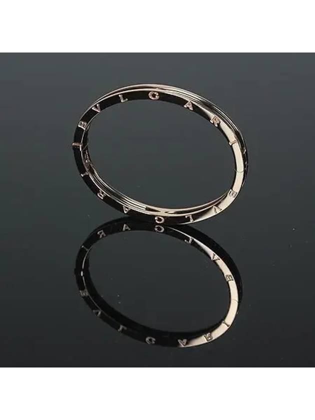 351415 18K Rose Gold Black Ceramic B Zero1 Bracelet S - BVLGARI - BALAAN 4