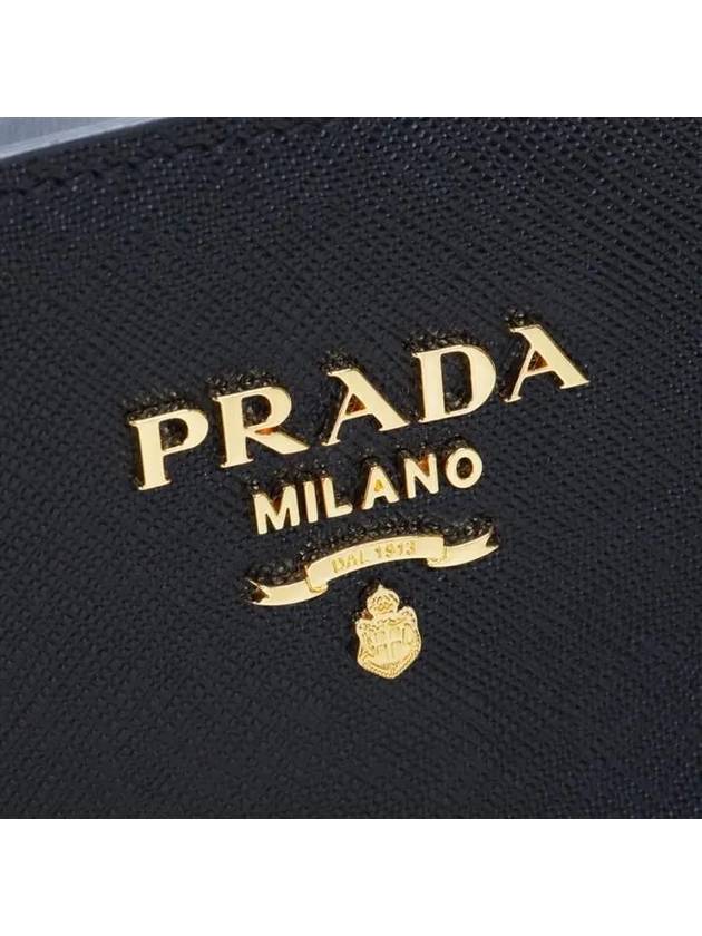 Logo Saffiano Tote Bag Black - PRADA - BALAAN 6