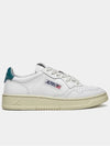 Medalist Green Tab Leather Low Top Sneakers White - AUTRY - BALAAN 2