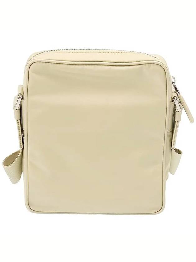 Triangle Logo Re-Nylon Saffiano Leather Cross Bag Beige - PRADA - BALAAN 5