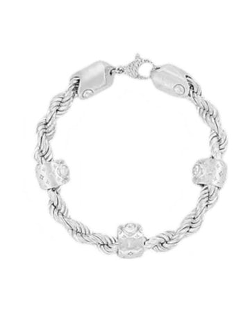 LV Rope Bracelet Silver - LOUIS VUITTON - BALAAN 1