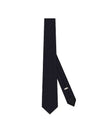 Homme Oblique Silk Tie Black - DIOR - BALAAN 1