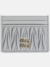 Materasse Nappa Leather Card Wallet Pearl Grey - MIU MIU - BALAAN 3