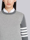 4-Bar Stripe Fun Mix Milano Stitch Merino Wool Knit Top - THOM BROWNE - BALAAN 6