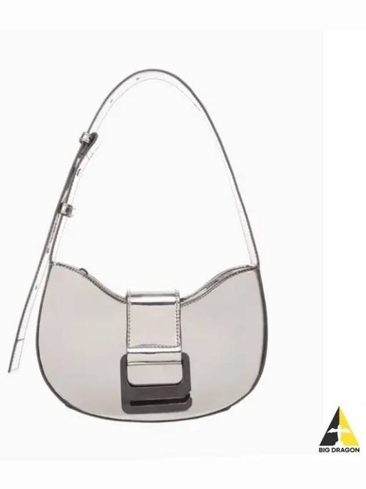 JEANS Women s Silver Metal CKJ Off Duty Holiday Round Shoulder Bag DH3513 037 - CALVIN KLEIN - BALAAN 1