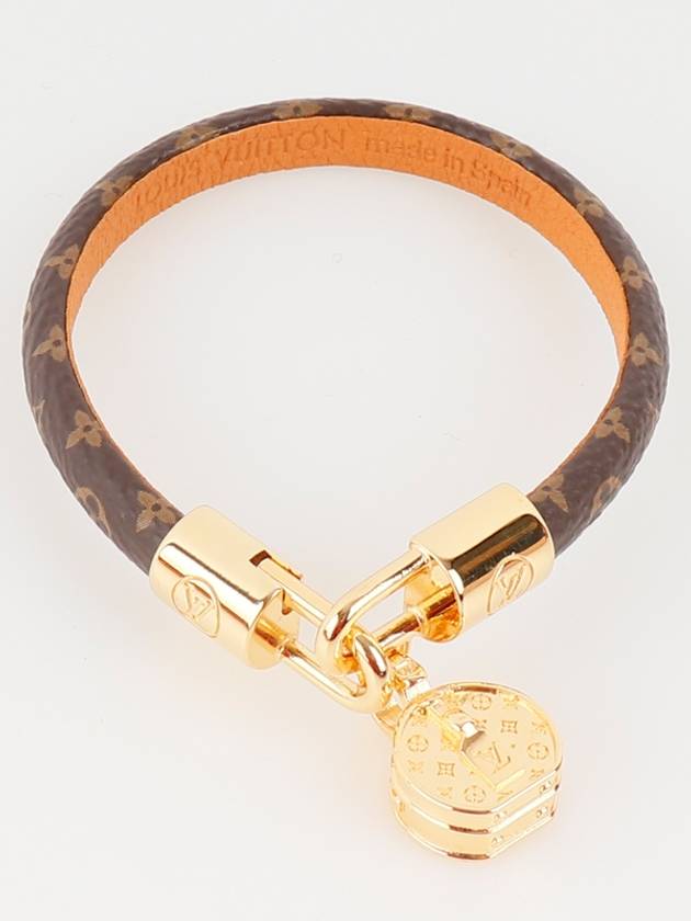 Women's LV Tribute Charm Bracelet Brown Gold - LOUIS VUITTON - BALAAN 4