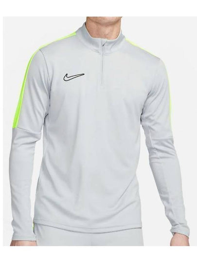 Dri Fit Academy 1 4 Zip Up Long Sleeve T-Shirt Grey - NIKE - BALAAN 2