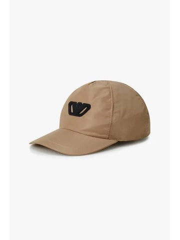 Men s Eagle Patch Poly Baseball Cap Brown - EMPORIO ARMANI - BALAAN 1