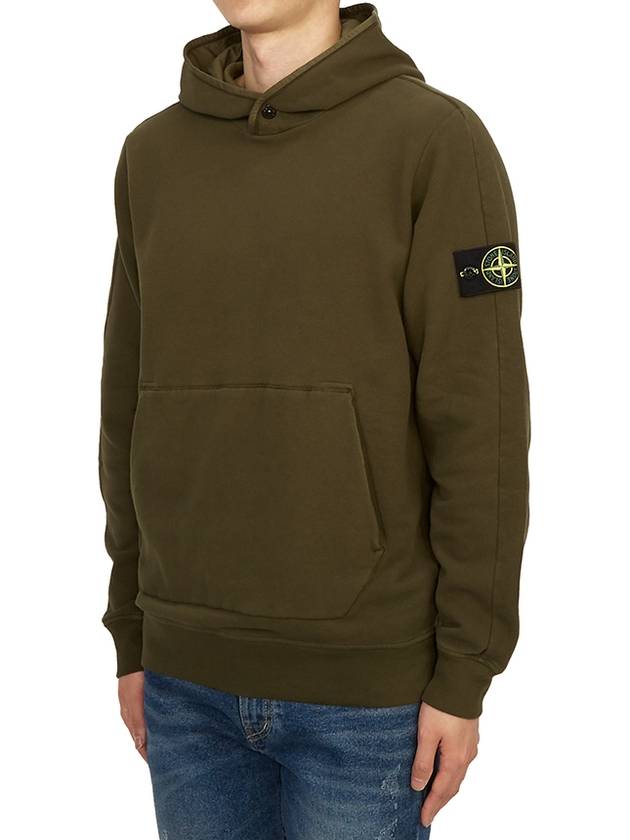 Compass Logo Patch Hoodie Olive - STONE ISLAND - BALAAN 3