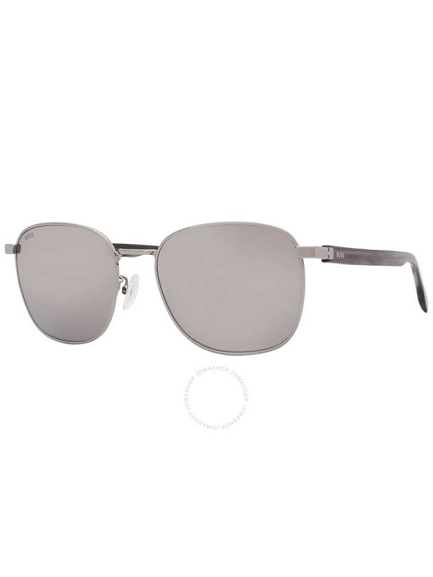 Hugo Boss Silver Mirror Square Men's Sunglasses BOSS 1407/F/SK 06LB/T4 58 - HUGO BOSS - BALAAN 3