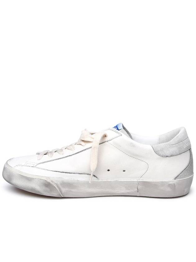 Super Star Suede Leather Low Top Sneaker White - GOLDEN GOOSE - BALAAN 4