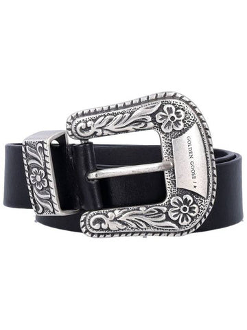 Golden Goose Decorated Silver Buckle Belt - GOLDEN GOOSE - BALAAN 1