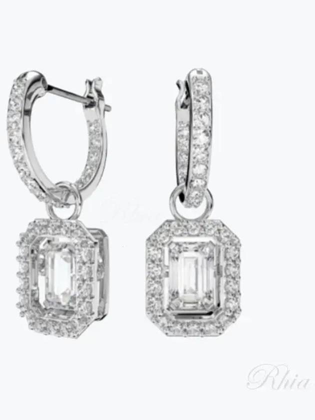 Una Millenia Crystal Drop Earrings Silver - SWAROVSKI - BALAAN 2