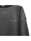 Logo Overfit Hooded Sweatshirt 343J691A 880 - DIOR - BALAAN 3