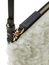 Logo Fur Clutch Bag White - MARNI - BALAAN 9