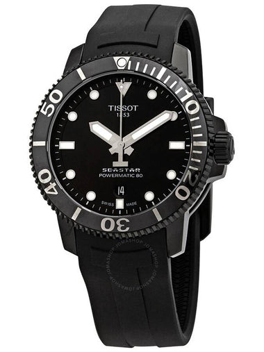 Tissot Seastar 1000 Black Dial Automatic Men's Rubber Watch T120.407.37.051.00 - TISSOT - BALAAN 1