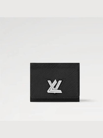 Twist Logo Epi Leather Compact Half Wallet Black - LOUIS VUITTON - BALAAN 2