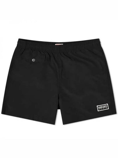 Logo Patch Classic Swim Shorts Black - KENZO - BALAAN 2