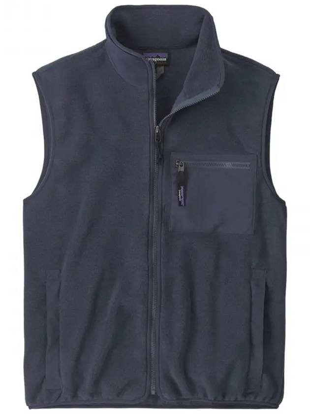 Men's Synchilla Fleece Vest Smolder Blue - PATAGONIA - BALAAN 2