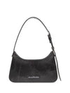 Platt Micro Leather Shoulder Bag Black - ACNE STUDIOS - BALAAN 2