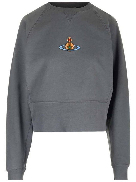 Gray Logo sweatshirt JP2 - VIVIENNE WESTWOOD - BALAAN 1