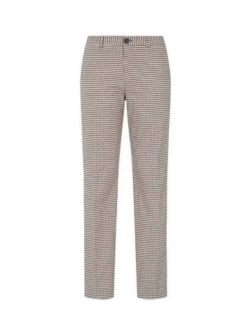 PS Check Pattern Stretch Chino Pants Brown 271745 - PAUL SMITH - BALAAN 1