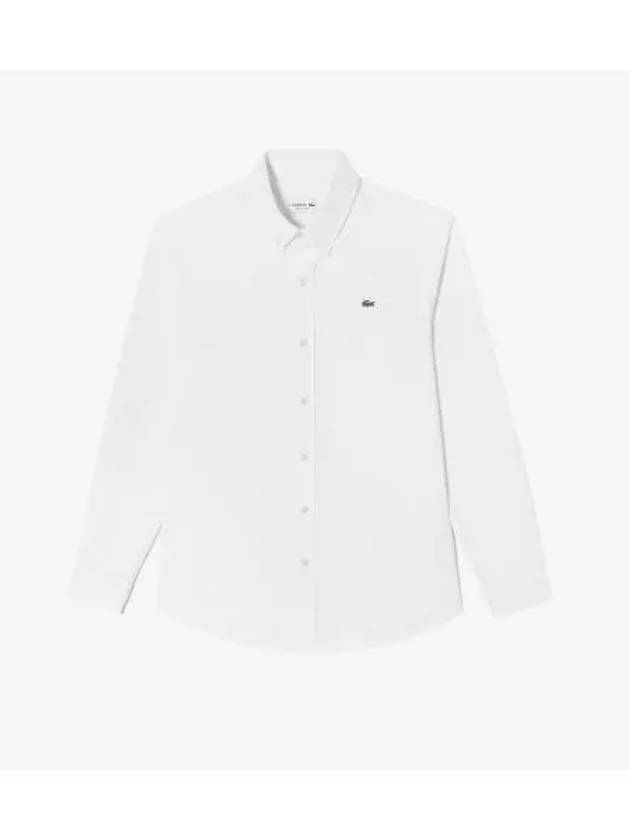 Men s Basic Oxford Shirt White - LACOSTE - BALAAN 1