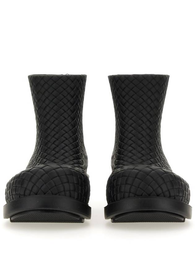 Fireman Rubber Rain Boots Black - BOTTEGA VENETA - BALAAN 5