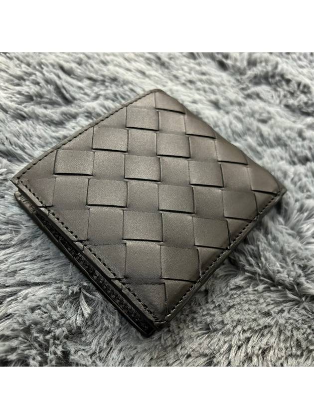 749412 VCPQ4 8803 Intrecciato clamshell wallet - BOTTEGA VENETA - BALAAN 3