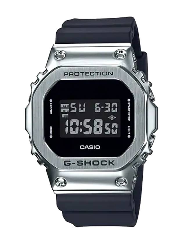 G-Steel Digital Metal Chrome Square Watch Black - G-SHOCK - BALAAN 1