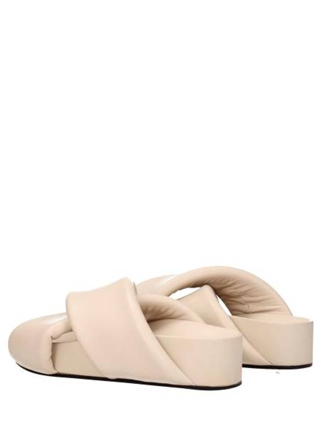 Women's Padded Cross Strap Slippers Pale Pink - JIL SANDER - BALAAN 5