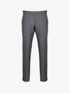 Low Rise Side Tab Wool Slacks Grey - THOM BROWNE - BALAAN 3