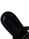 Miller Patent Leather Flip Flops Black - TORY BURCH - BALAAN 8