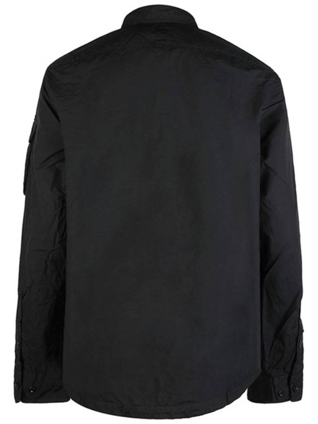 Taylon L Zipped Long Sleeve Shirt Black - CP COMPANY - BALAAN 4