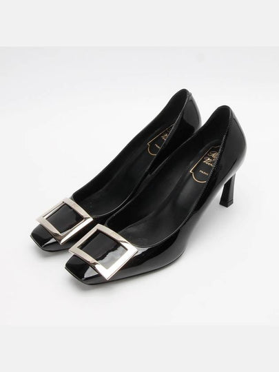 Belle Vivier Patent Flat Black 1226hva - ROGER VIVIER - BALAAN 2